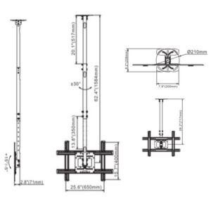 Tv Bracket Ceiling Mount